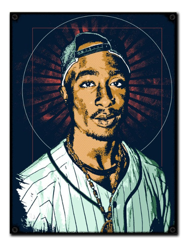 #100 - Cuadro Vintage 30 X 40 / No Chapa Tupac Shakur Rap 