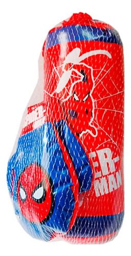 Bolsa De Boxeo Con Guantes Infantil Spiderman Rojo