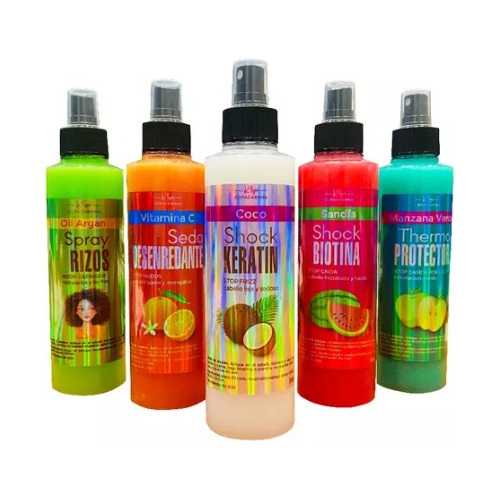 Pack 6 Keratin Shock, Termo Protector, Desenredarte Capilar