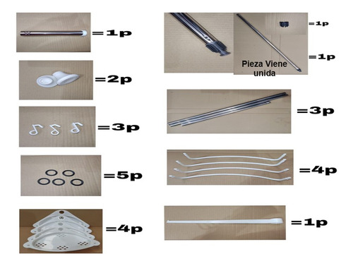Esquinero De Ducha Multi-uso 4 Repisas Ajustable Organizador