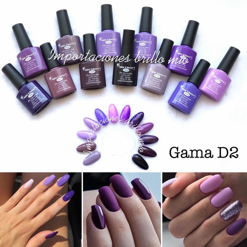 Imagen 1 de 5 de Gel Uv/led Miss Cherry Gama D2 10ml Gel Semipermanente 12pz