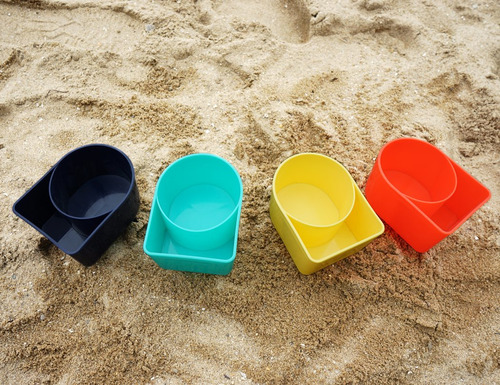 Portavasos De Playa Con Bolsillo Portavasos De Arena Multifu