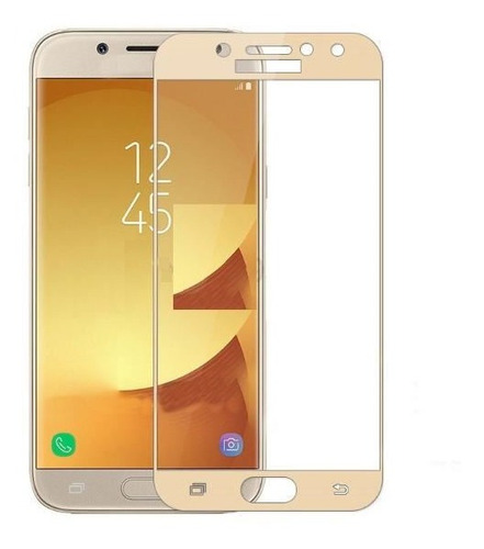 Vidrio Templado Full Cover Samsung J5 Pro Dorado