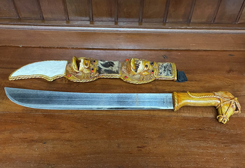 Machete Cuchilla Tramontina Vaina Mango Cuero Caballo Artesa (Usado)