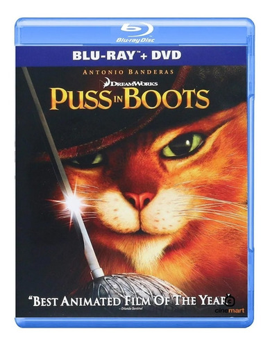 El Gato Con Botas Pelicula Blu-ray + Dvd
