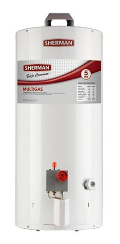 Imagen 2 de 2 de Termotanque multigas Sherman Gas TPGP80 blanco 80L