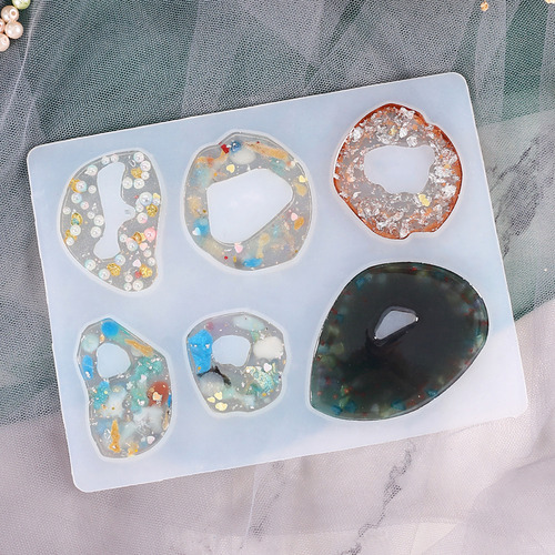Colgante De Piedra De Silicona Hecho A Mano, Resina, Molde E