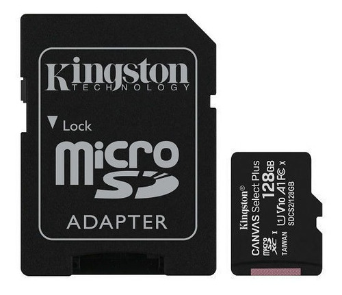 Bc.ec Microsd Kingston Canvas Select + 128gb 100mb/s Clase10