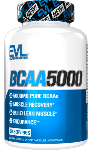 Evlution Nutrition Bcaa5000, Branched Chain Amino Acids, Cap
