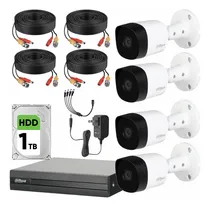 Comprar Dahua Kit De Video Vigilancia 4 Cámaras Metálicas 5 Mp + Disco Duro De 1 Tb Circuito Cerrado Con Detección De Movimento Dh-kit5mp-plus2-1tb-cc