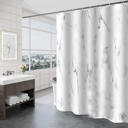 Dearart Juego Cortina Ducha Marmol Para Baño Tela 72 X 72 