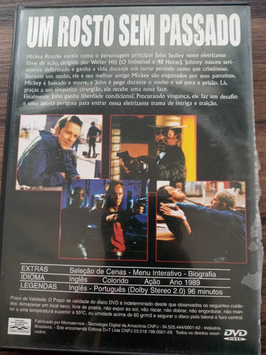 Dvd Um Rosto Sem Passado C/ Morgan Freeman (Usado)