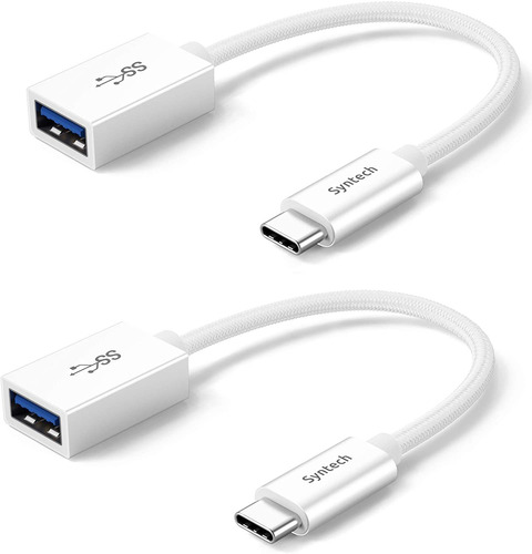 2 Cables Adaptadores Usb-c Macho A Usb 3.0 Macho | Blanco