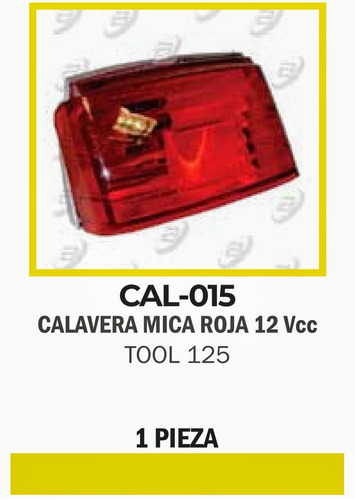 Calavera Mica Roja Tool-125