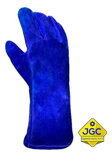 Guantes Soldador Azul Con Hilo Kevlar (par) Soldador Rudo Azul