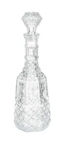 2 Botellas Vidrio Licoreras Premium Diamante Alta 1 Litro