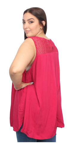 Imagen 6 de 10 de Blusa Mujer Broderie Verano Talle Grande Importada