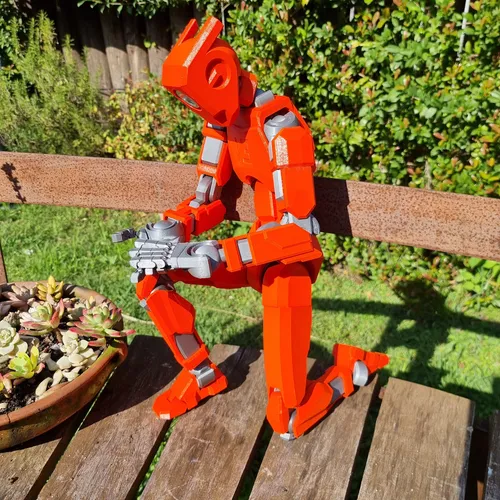 Figura De Acción T70 Robot 3d Movil Super Articulado Gigante