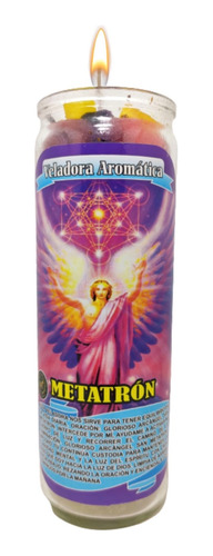 Veladora Esotérica Arcangel Metatron Fuerza Espiritual Luz