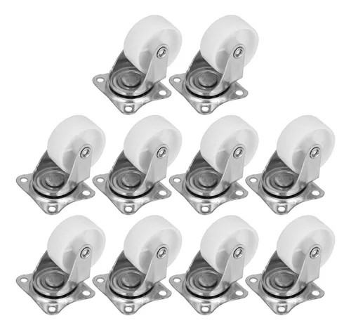 Casters 10pcs White Pp Universal Wheels Replacement