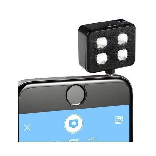 4 Led 3.5mm Jack Selfie Mini Cámara De Luz De Flash Intelige
