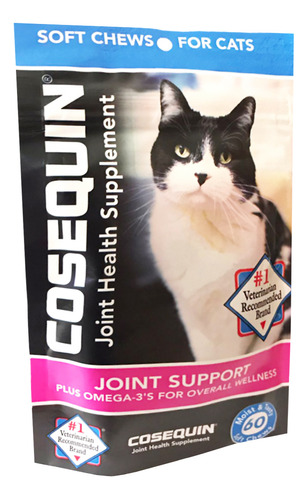 Suplemento Cosequin Para Gatos + Omega3 - 60 Tablets