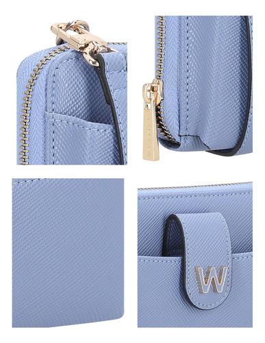 Cartera Para Mujer Westies Azul Hbkhara2we