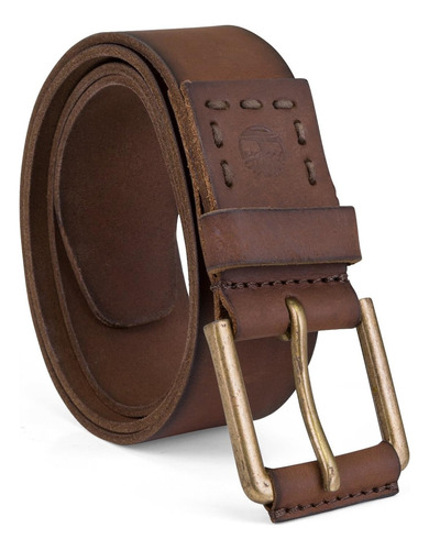 Cinturón Casual De Cuero Timberland Para Hombre, Marrón, 32