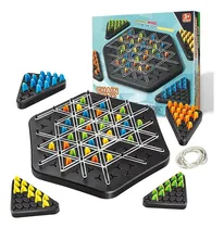 Comprar Zaihua Juego De Ajedrez De Triángulo De Cadena, Juego De Banda De Goma Triggle, Innovador Juego De Mesa Educativo, Juego De Rompecabezas De Estrategia Triángulo Interactivo Para Niños Y Adultos,fiesta