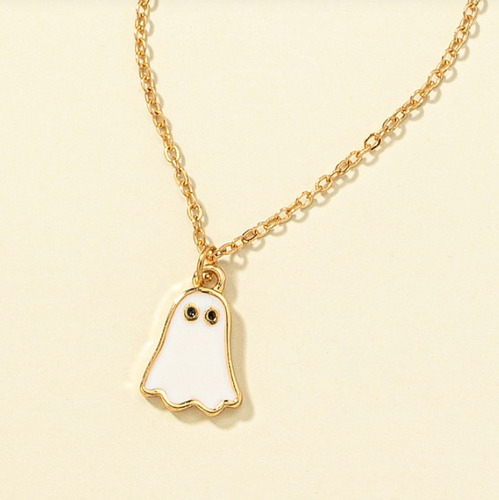 Collar Con Dije De Fantasma. Goth Halloween Anime