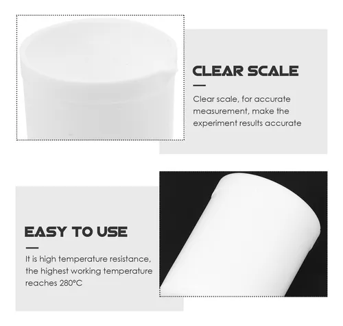 Vasos De Ptfe, Equipo De Laboratorio, Tazas Medidoras De Ptf