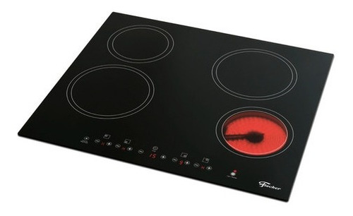 New Cooktop 4 Bocas Eletrico Vitroceramico Fischer Touch