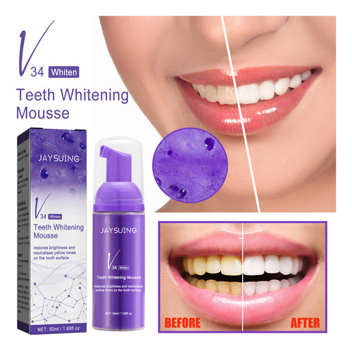 Creme Dental Oral Clareador Para Correção De Manchas, Creme