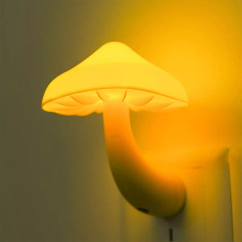 Ye Luz Noturna Led Em Formato Cogumelo, Luminária Parede