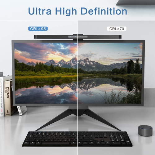 Barra De Luz Do Monitor Onway Curved Com Escurecimento Autom