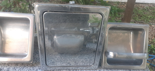 Accesorios De Baño Aluminio Usado Plateado (Usado)