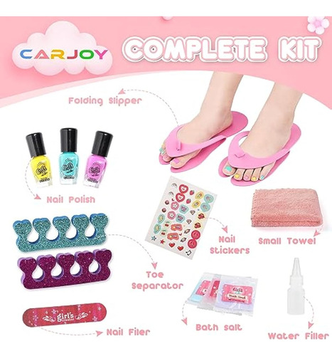 Carjoy Spa De Pies Para Niños, Kit De Spa Para