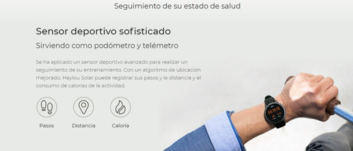 Imagen 4 de 10 de Smartwatch Haylou Solar Ls05 Reloj Inteligente Bluetooth