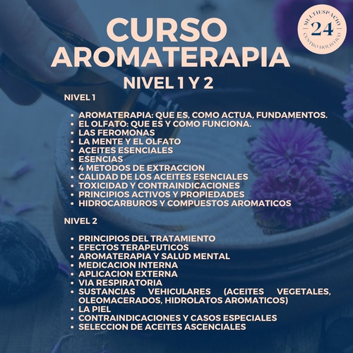 Curso Aromaterapia Clase Grabada, Manual Y Certificado