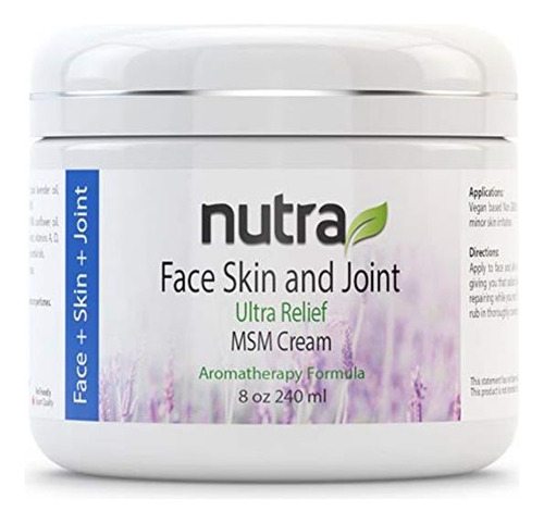 Face, Skin & Joint Ultra Relief Cream Nutra Health 8 Oz (240