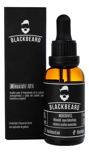 Minoxidil Al 10% Blackbeard Tonico Y Shampo Anticaída 2pzs