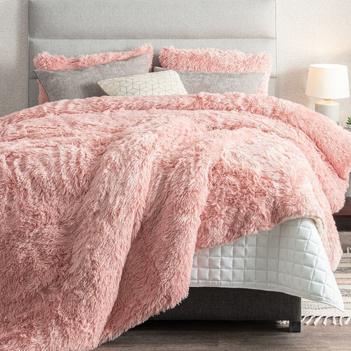 Cobertor Everest Zawim Qs/ks Peluche Color Rosa Diseño de la tela Liso
