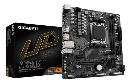 Placa Madre Gigabyte A620m H Am5, Ddr5 Up 7200mhz, M.2, Matx
