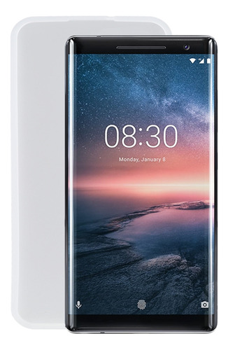 Funda De Teléfono Tpu Blanca Transparente Para Nokia 8 Siroc