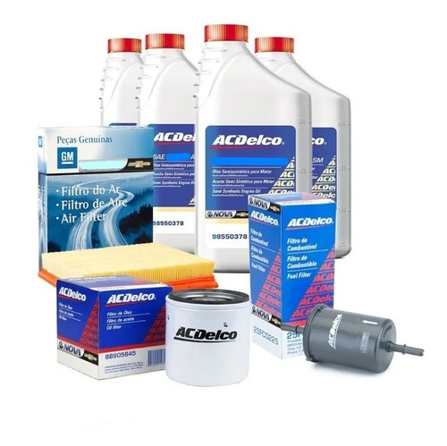 Kit Filtros Y Aceite Original Corsa 2 Meriva 1.8 Gm Acdelco