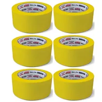 Comprar Kit 6 Fita Crepe Automotiva A128ra Amarela 48mm X 40m Adere