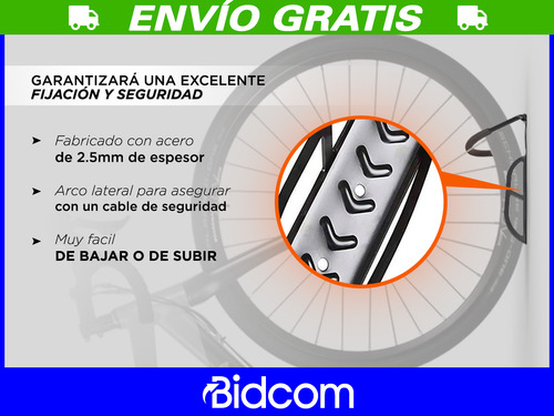 Kit X3 Soporte Pared Para Bicicleta Gancho Acero Resistente