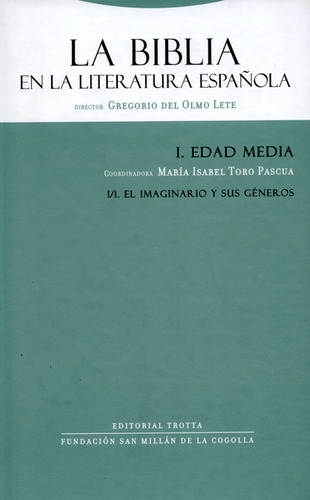 Libro Biblia En La Literatura Española I Edad Media. Vol I-1