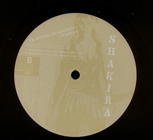Shakira Objection Tango Te Aviso Te Anuncio Vinilo Maxi 2002 (Usado)