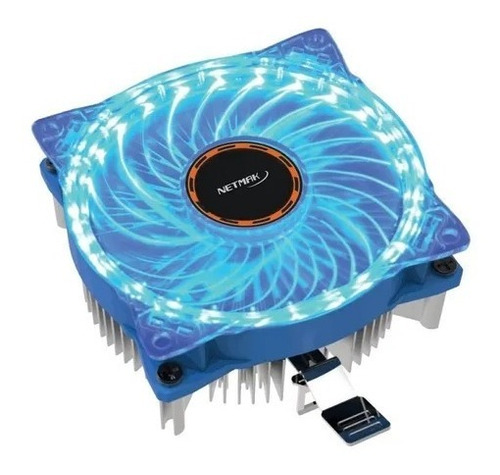Cooler Cpu Procesador Pc Intel Amd 90mm Leds Azul Nm-q70